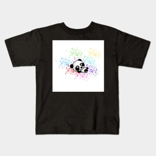 Relaxing Panda Bear Kids T-Shirt